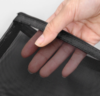 Trousse à crayons en maille minimaliste-Organisateur d'examen transparent de grande capacité, sac de papeterie scolaire portable pour étudiants