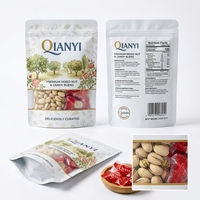 Sachet Doypack en plastique réutilisable avec fenêtre, imprimé sur mesure, haute barrière, pour emballage alimentaire (noix, bonbons, fruits secs), OEM ODM