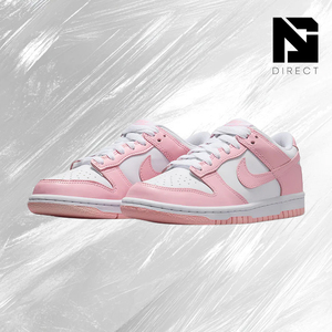 Zapatillas Nike Dunk Low GS 'Medium Soft Pink' de Piel para Skateboarding, con Cordones, Punta Redonda, Estilo Casual - Product Image 2