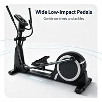 Appareil de cardio-training elliptique commercial, machine de cardio-training à double glisse, équipement de crossover cardio pour salle de sport et fitness, cross-trainer