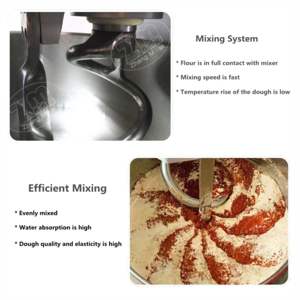 Spiral Automatic Commercial Professional Bread Industrial Tilting Horizontal Wheat &amp; Flour Dough Mixer With Tamarind Stand - Product Image 4