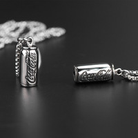 Janalice — colliers en argent pour femmes et hommes, bijoux personnalisés Vintage, pendentif pour hommes, en acier inoxydable, chaîne de bouteille de cuisson