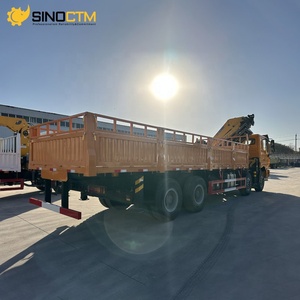 Camion-grue multi-usage Shacman 371 ch 8x4 12 roues 20 tonnes avec grue à bras articulé et grue à flèche articulée - Prix - Product Image 1