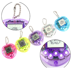 Máquina de Mascota Virtual Electrónica de Plástico en Forma de Corazón, Funciona con Batería, Colgante Unisex, Juego de Cultivo Portátil, Alivio del Estrés - Product Image 1