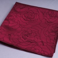 Serviette de table, mouchoir, chiffon à plier en forme de fleur, serviette de restaurant de style occidental, chiffon rouge de style européen pour essuyer les tasses d'hôtel