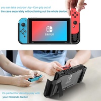 Étui Dockable pour Nintendo Switch – Coque de Protection Hybride en TPU et Acrylique avec Kit de Protection d'Écran