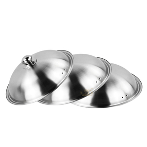 Poêles à frire en acier inoxydable de la marque XINYUAN, couvercles de casseroles avec poignée résistante à la chaleur, 32-38 cm - Product Image 3