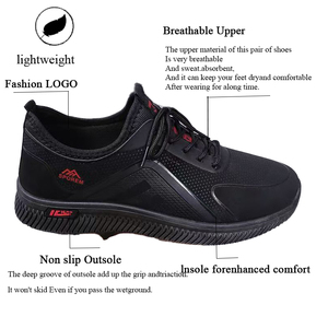 Chaussures de sport légères pour hommes, respirantes, en maille, personnalisées, à bas prix, faible MOQ, en stock, chaussures de course vietnamiennes, chaussures pour hommes - Product Image 3