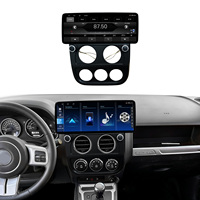 Kit de Reemplazo de Panel de Auto con Ajuste Perfecto, Marco para Pantalla de Radio de Auto Android de 12.3 Pulgadas, Pantalla GPS, Carplay Inalámbrico para JEEP Compass 10-16