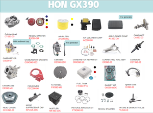 Kit de joints complet professionnel pour moteur Honda GX390 ASB – Étanchéité optimale, kit de révision, pièces de rechange pour moteur - Product Image 2