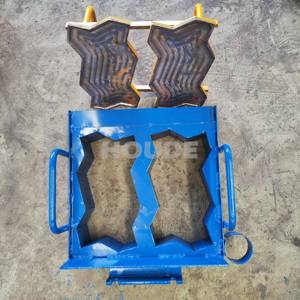 Meilleure vente bloc <span class=keywords><strong>de</strong></span> presse à Vibration électrique moule à verrouillage creux Mini couche chaussée formant moule solide fabrication <span class=keywords><strong>de</strong></span> briques Standard - Product Image 3