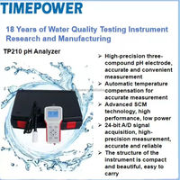 Analyseur de pH portable, pH-mètre numérique haute précision, pH-mètre ATC, longue durée de vie de la batterie, pH-mètre pour l'eau industrielle
