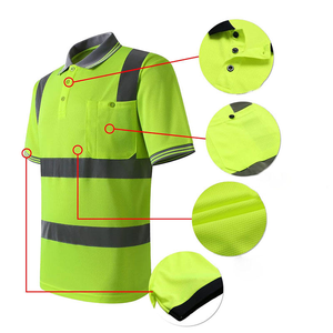 Gilet de sécurité de construction personnalisable à haute visibilité T-shirt de travailleur réfléchissant pour l'hiver avec logo personnalisé - Product Image 1