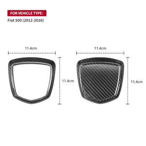 Shasha carbone pour <span class=keywords><strong>Fiat</strong></span> emblème d'insigne arrière garniture accessoires extérieurs en Fiber de carbone véritable pour Abarth 595 - Product Image 5