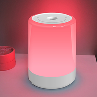 Veilleuse rouge pour bébé, lampe sans fil multifonctionnelle, veilleuse relaxante pour chambre à coucher, lumière d'ambiance tactile, lumière d'ambiance multicolore pour l'intérieur