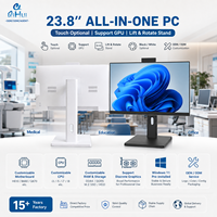 Computadora de Escritorio Todo en Uno con Pantalla Táctil de 23.8 Pulgadas, Intel Core, GPU, Cámara Emergente, Soporte Giratorio Ajustable en Altura, OEM