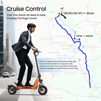 Trottinette électrique pliable Tufront, dernier modèle, moteur 1000W, deux roues, pneus larges, puissante, pour adultes