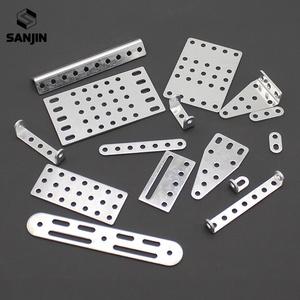 Plaque carrée en alliage <span class=keywords><strong>d</strong></span>'aluminium avec trou, pièce de fixation, plaque de base, bande en U, profilé <span class=keywords><strong>d</strong></span>'<span class=keywords><strong>angle</strong></span>, accessoires pour modèles de jouets DIY - Product Image 1