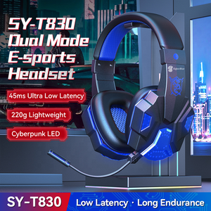 Casque de jeu filaire RGB SY-T830 avec micro USB, casque de joueur supra-auriculaire, fonctionnalité sportive étanche - Product Image 2