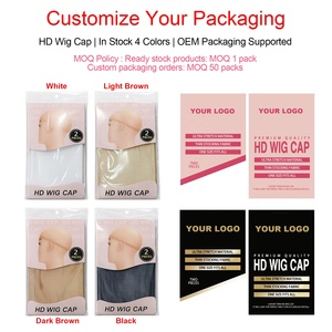 Lot de 2 bonnets de perruque HD ultra-fins et invisibles, avec élastique robuste et respirant, <span class=keywords><strong>pour</strong></span> la confection de perruques - Product Image 6