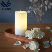 Lampe de nuit LED Fontaine d'eau dansante Bougie Décoration Salon Motif 3D Éclairage d'ambiance Bougie de fontaine