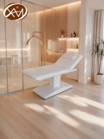 Lit de massage électrique de luxe en cuir PU, table de beauté inclinable, lit pour extensions de cils, idéal pour les spas médicaux et les studios d'esthétique