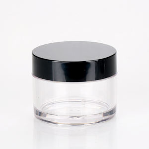 5g 10g 15g 20g 30g 50g Offre Spéciale cylindre Transparent noir à vis <span class=keywords><strong>vide</strong></span> pot de poudre en vrac <span class=keywords><strong>conteneur</strong></span> de poudre à ongles - Product Image 1