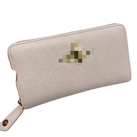 Dompet Bahan PU dengan Resleting Portabel Motif Leci yang Indah