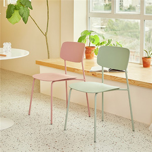 Chaise <span class=keywords><strong>de</strong></span> salle à manger moderne <span class=keywords><strong>de</strong></span> style nordique pour adultes, pliable, en plastique épais avec dossier, pour la maison, l'hôtel, la villa, chaise en plastique PP - Product Image 4