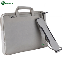 Sacoche d'ordinateur portable personnalisée avec logo, grande, portable, légère, robuste, simple, pour affaires, en polyester, avec poignée