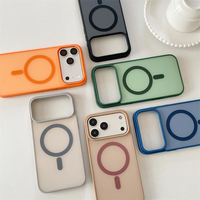 Coque de téléphone magnétique sans fil de luxe en TPU PC mat couleur bonbon à prix de gros pour iPhone 18 17 16 15 14 13 12 11