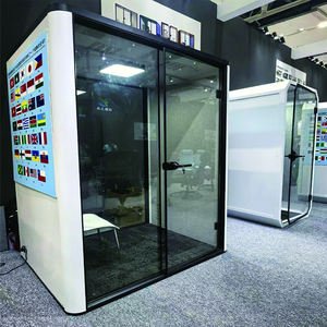 Cabina de teléfono portátil Oficina con aislamiento acústico Interior Reunión Pod Cabina de aprendizaje móvil extraíble fácil para hoteles - Product Image 5