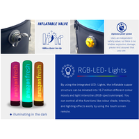 Colonne gonflable hermétique, pilier lumineux durable, tube gonflable publicitaire, pilier lumineux LED pour la promotion de courses en plein air