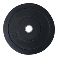 Disques de poids en caoutchouc pour usage commercial en salle de sport, pour haltères et manches d'haltères - Antidérapants, durables, options de 5 kg à 25 kg