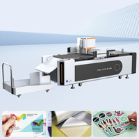 Mesin Pemotong CNC Flatbed Digital AOL 1625 untuk Vinyl, Styrene, Papan Akrilik, Bendera Pantai dengan Gear CCD