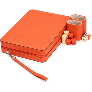 Mini trò chơi thiết lập kiểm tra từ tính và 9-inch Hội Đồng Quản Trị Trong kiểu dáng đẹp giả da trường hợp cổ điển chiến lược Hội Đồng Quản trị trò chơi du lịch Kích thước backgammon - Product Image 6