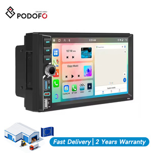 Autoradio Podofo 7 pouces écran IPS 4+4 cœurs Android 2Din 4+64G CarPlay & Android Auto USB-C USB GPS BT WIFI OEM Factory - Product Image 1