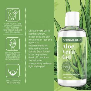 Gel d'Aloe Vera naturel de marque privée <span class=keywords><strong>crème</strong></span> hydratante et <span class=keywords><strong>anti</strong></span>-démangeaisons réparatrice de la peau pour le <span class=keywords><strong>visage</strong></span> - Product Image 6