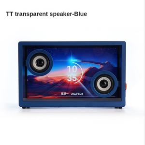 Tt testo sospeso trasparente Audio visualizzatore Wireless portatile Wifi Bt altoparlante murale a colonna attiva Ferrofluid con pulsanti
