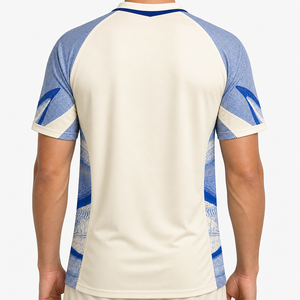 Jersey Sepak Bola Retro Pria Bahan Polyester Mesh Cina Kustom, Bernapas, Lengan Pendek untuk Musim Panas, Pakaian Tim untuk Latihan dan Pertandingan - Product Image 3