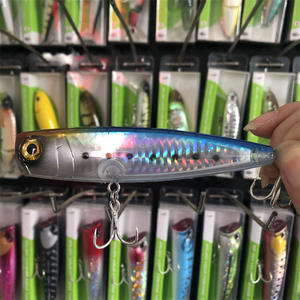 Leurre de pêche en mer Japan <span class=keywords><strong>Maria</strong></span> Pop Queen 105mm, popper en acier inoxydable pour thon et bleu-feuille, appât dur - Product Image 1