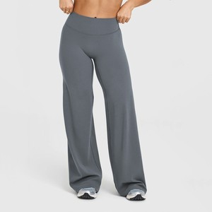 Leggings de Yoga de Cintura Alta y Pierna Ancha, Transpirables, de Secado Rápido y Elásticos, para Gimnasio y Uso Diario - Product Image 5