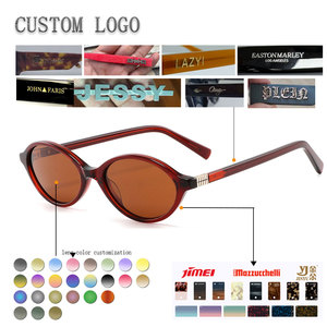 Gafas de Sol Cat Eye con Marco Rojo Sólido, Lentes Marrones, Protección Anti-UV, Unisex, para Adultos, Compatibles con Rostros Ovalados - Product Image 2