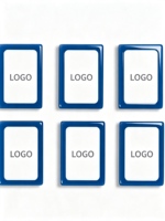 Nouveauté : Ensemble de Mahjong américain bleu foncé à une couche, 160 pièces, tuiles en acrylique sculptées exquises, jeu pour 4 joueurs