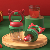 Mangeoire à fruits pour bébé, jouet d'entraînement et de massage, sachets en silicone sans BPA