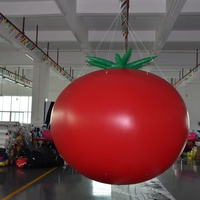 Ballon gonflable personnalisé en forme de tomate KeepFuns - Matériel PVC, certifié CE, produit promotionnel pour la décoration de fêtes et de centres commerciaux