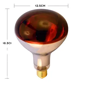 Đèn Nhiệt Hồng Ngoại E27 Bulb 100W 150W 250W (230V) Đèn Vật Lý Trị Liệu Hồng Ngoại - Product Image 2