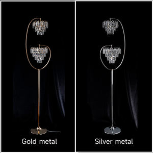 Modern T-Stage Luxo Acrílico & Cristal Adereços De Casamento de Alta Qualidade Ferro Piso Lâmpadas Peça central para Wedding & Party Decor - Product Image 4