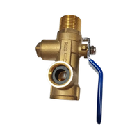 Manuel du fabricant Vanne à boisseau sphérique à trois voies Vanne d'isolation en laiton 3/4 pour décompression d'eau forgée OEM personnalisable
