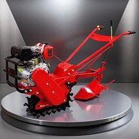 Petite machine de culture, mini-chauffleuse, moteur diesel 10 CV, motoculteur avec démarrage à clé